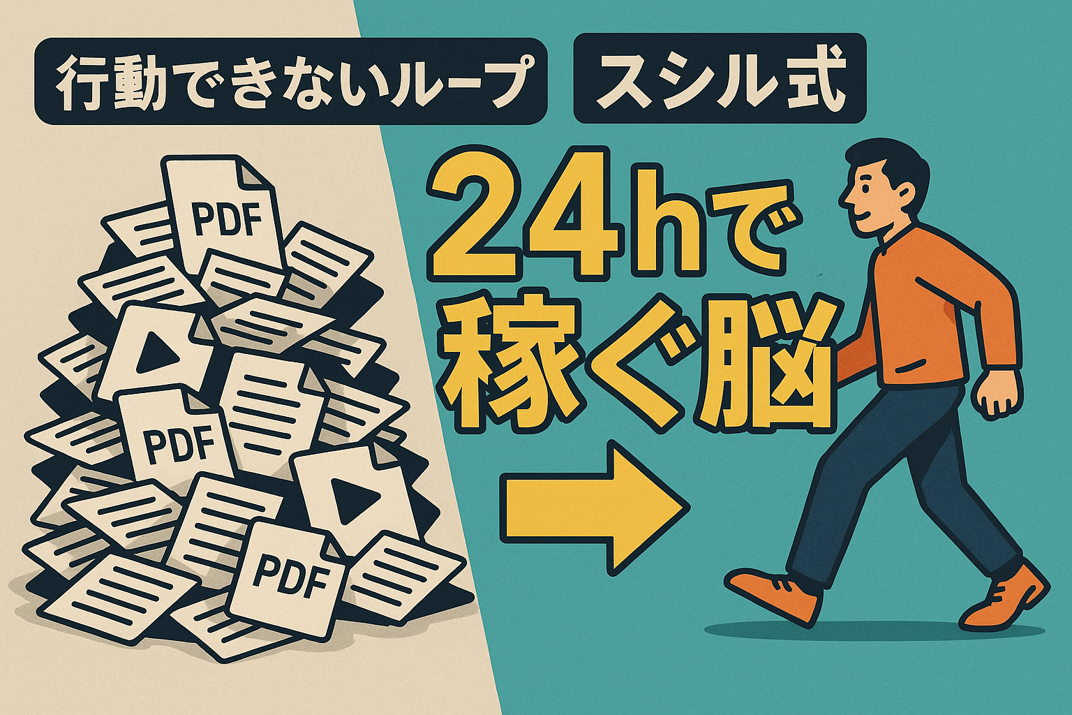 「稼げない脳」24時間後「バカみたいに稼げる脳」