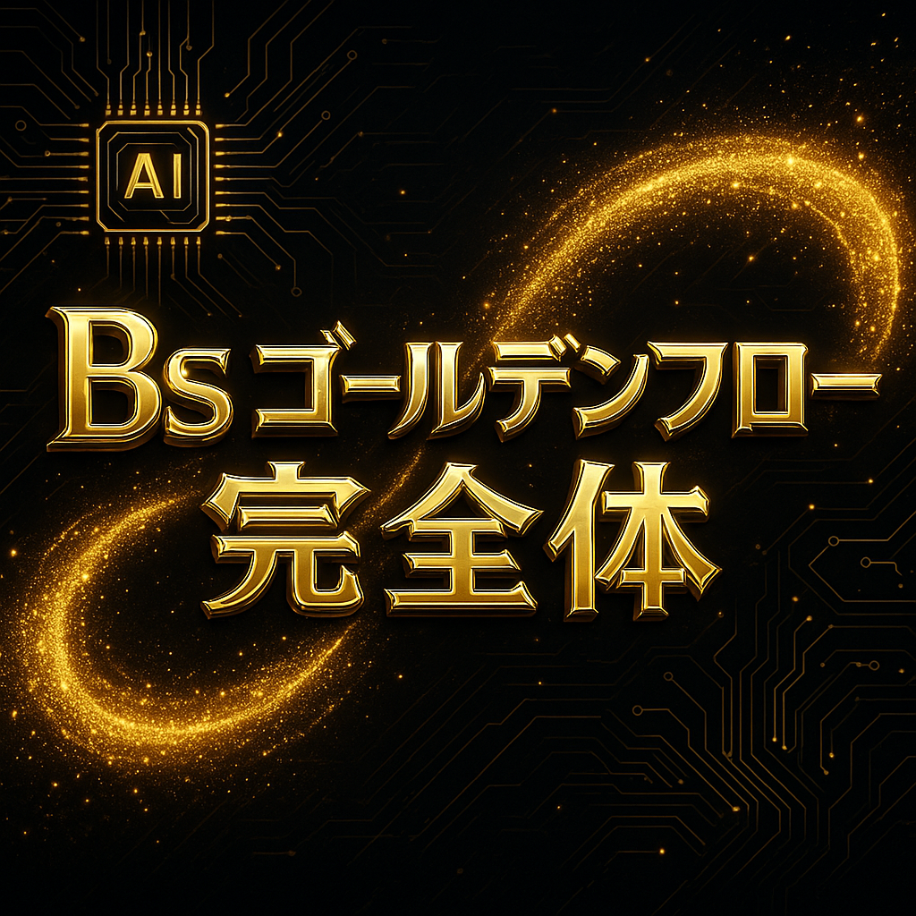 RTS スシル独自ノウハウ&ツール「Bsゴールデンフロー完全体 2つのAI機能を統合した“最終形態”」